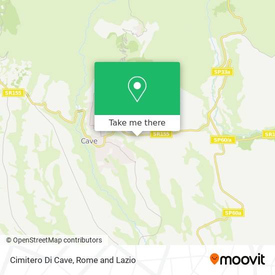 Cimitero Di Cave map