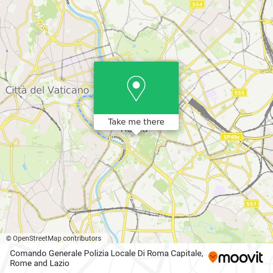 Comando Generale Polizia Locale Di Roma Capitale map