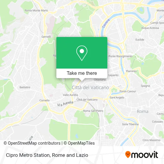 Cipro Metro Station map