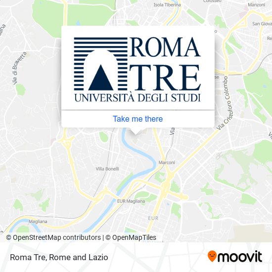 Roma Tre map