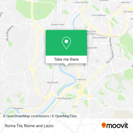 Roma Tre map