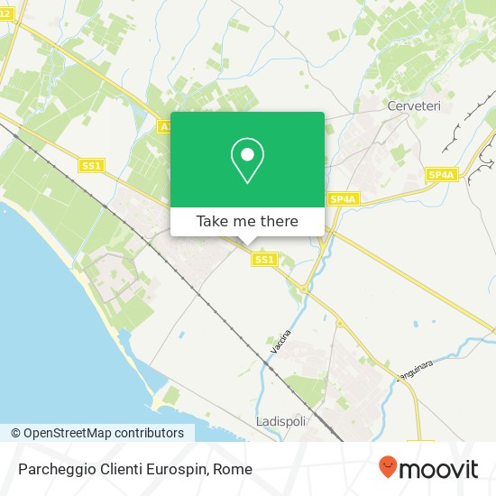 Parcheggio Clienti Eurospin map