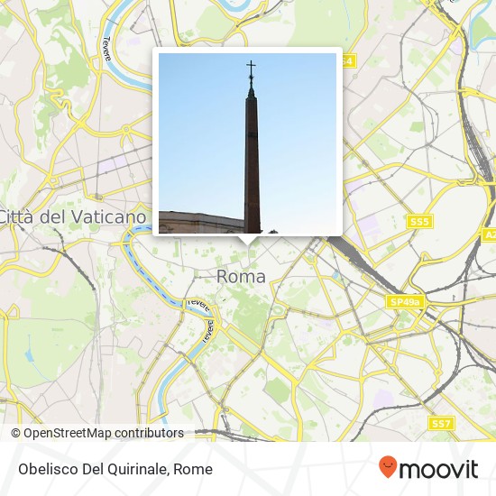 Obelisco Del Quirinale map