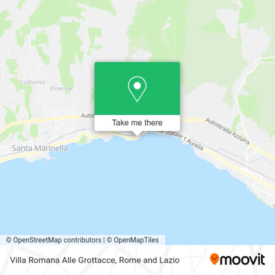 Roman Villa at Grottacce map