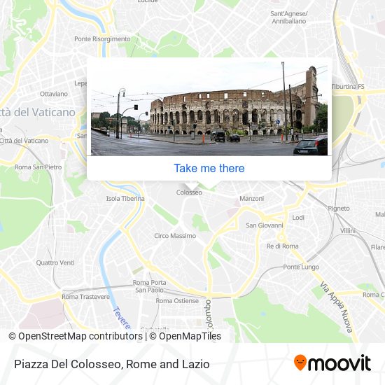 Piazza Del Colosseo map