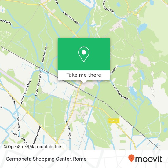 Sermoneta Shopping Center map