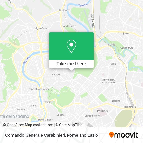 Comando Generale Carabinieri map