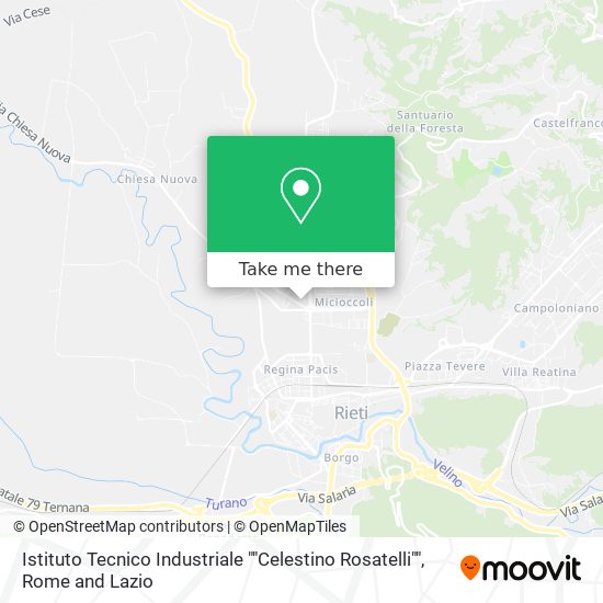 Istituto Tecnico Industriale ""Celestino Rosatelli"" map