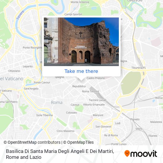 Basilica Di Santa Maria Degli Angeli E Dei Martiri map