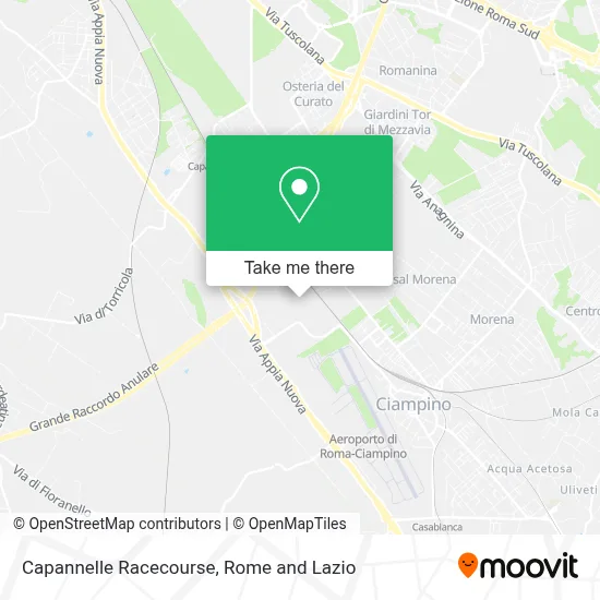 Capannelle Hippodrome map