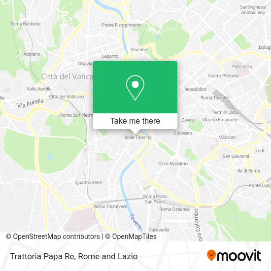 Trattoria Papa Re map