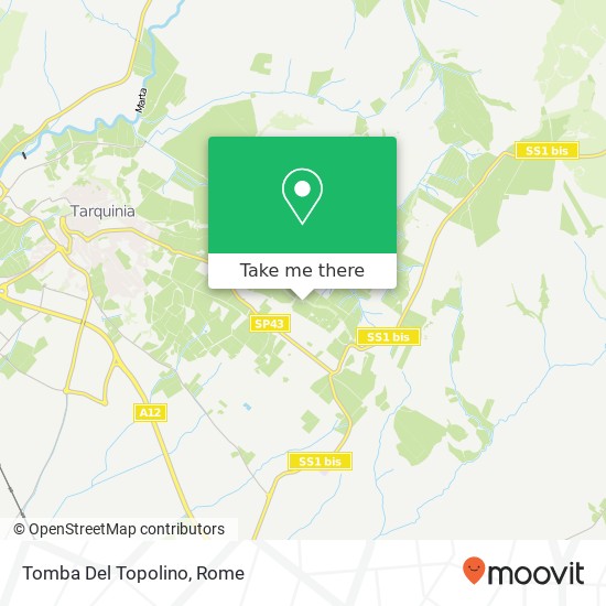 Tomba Del Topolino map