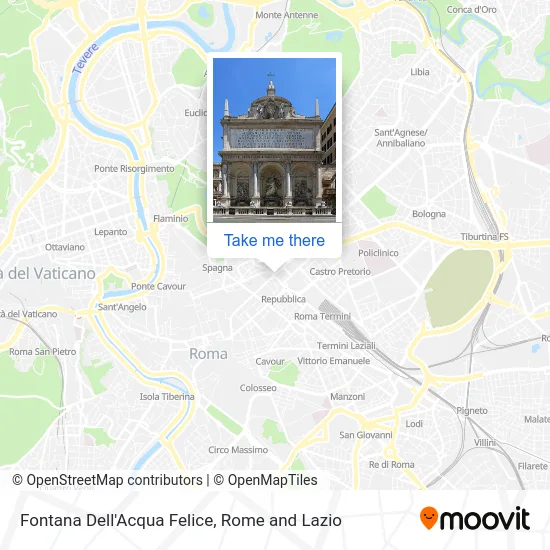 Felice Water Fountain map