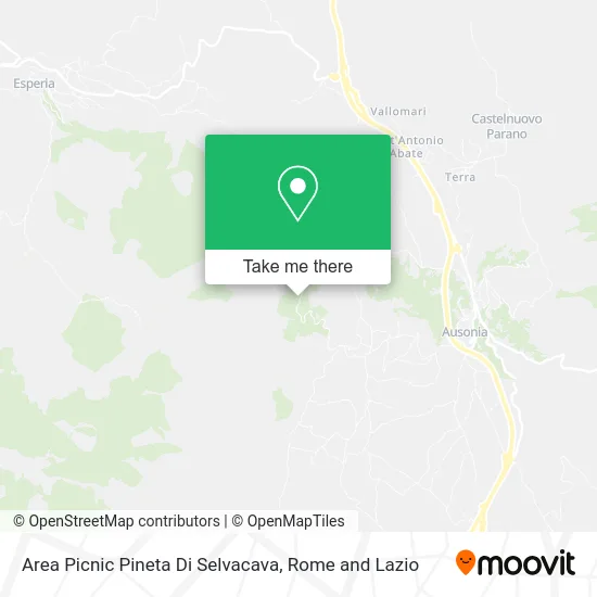 Selvacava Pine Forest Picnic Area map