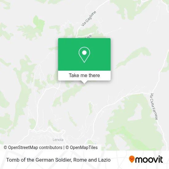 Tomb of the German Soldier map
