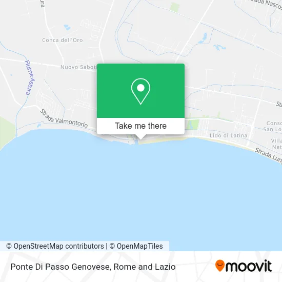 Bridge of Passo Genovese map