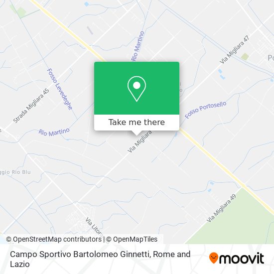 Campo Sportivo Bartolomeo Ginnetti map