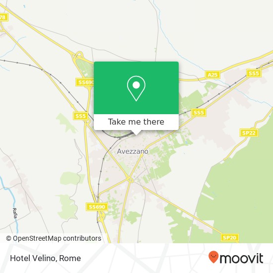 Hotel Velino map