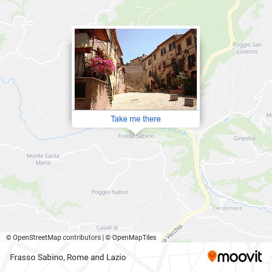 Frasso Sabino map