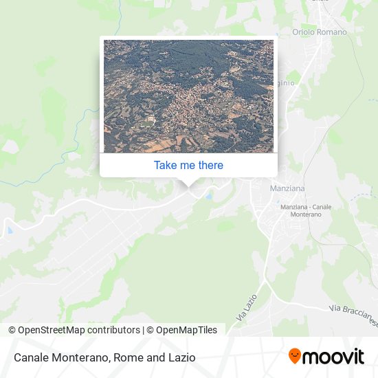 Canale Monterano map