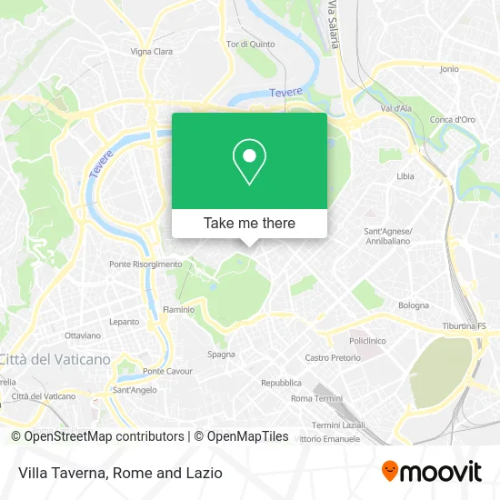 Villa Taverna map