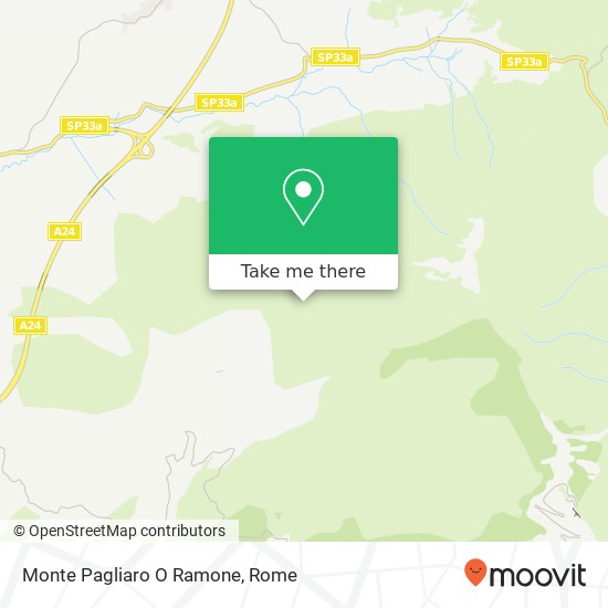 Monte Pagliaro O Ramone map