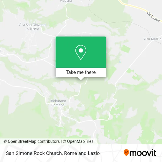 San Simone Rock Church map