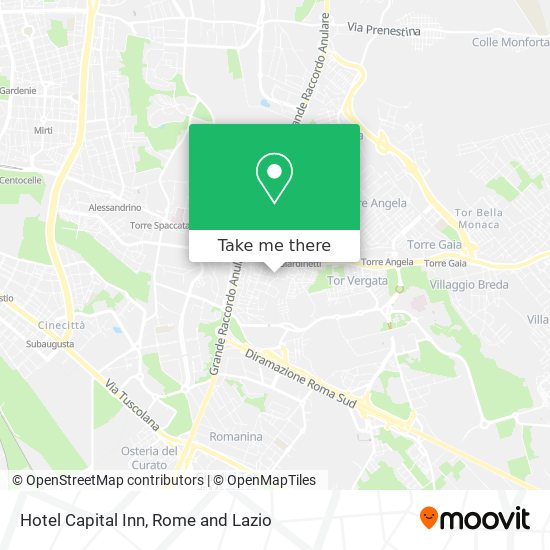 Hotel Capital Inn map