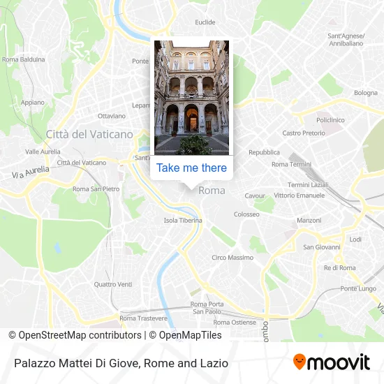 Mattei Di Giove Palace map