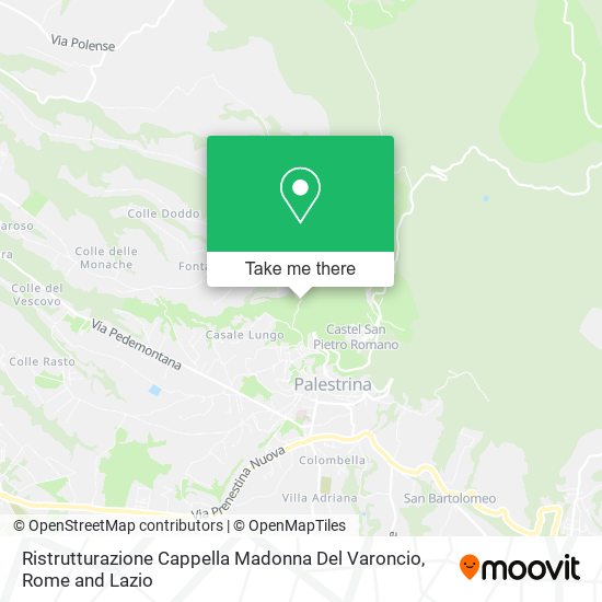 Ristrutturazione Cappella Madonna Del Varoncio map