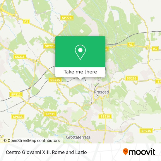 Centro Giovanni XIII map
