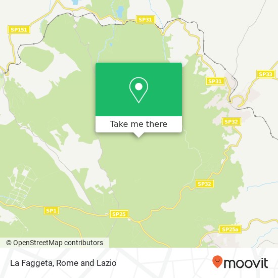 La Faggeta map