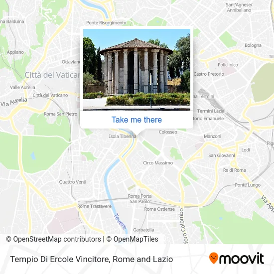 Temple of Hercules Victor map