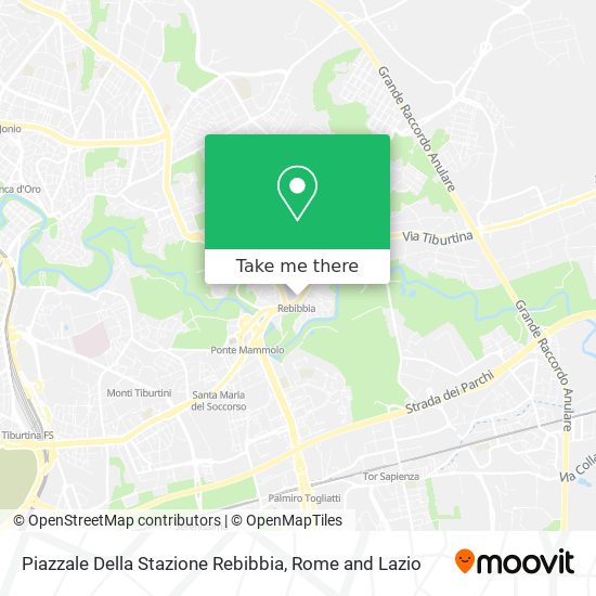 Piazzale Della Stazione Rebibbia map