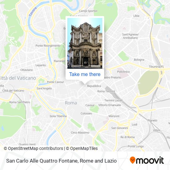 San Carlo Alle Quattro Fontane map