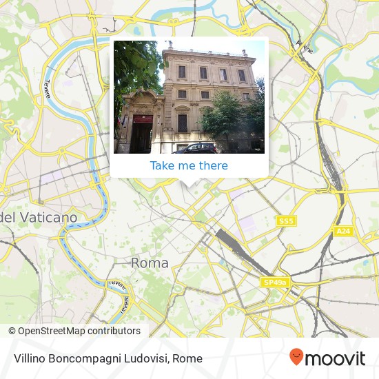 Villino Boncompagni Ludovisi map