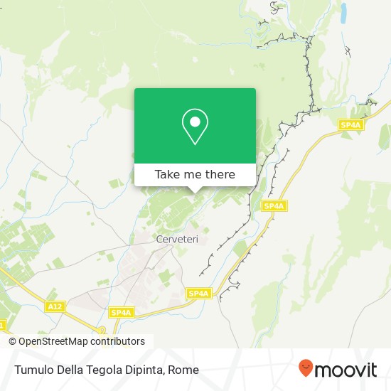 Tumulo Della Tegola Dipinta map