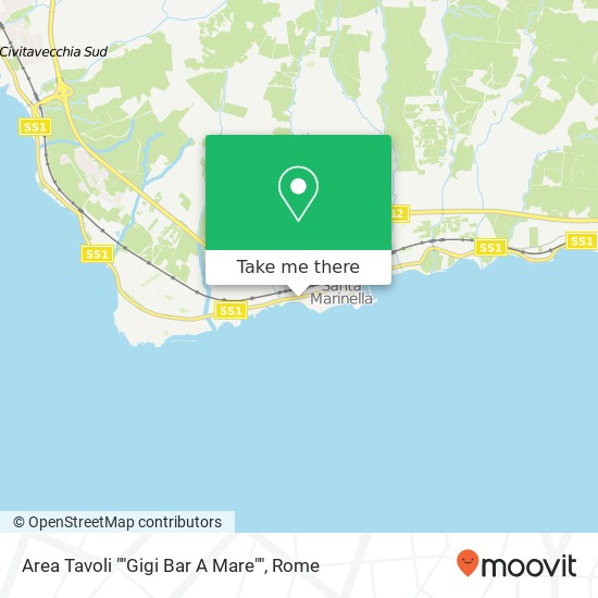 Area Tavoli ""Gigi Bar A Mare"" map