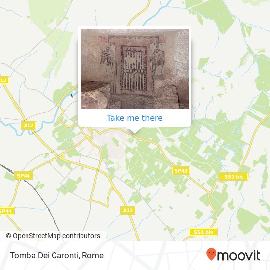 Tomba Dei Caronti map