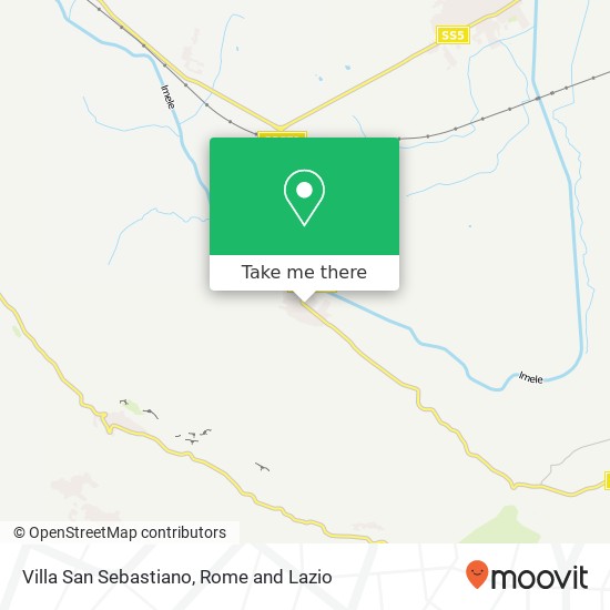 Villa San Sebastiano map