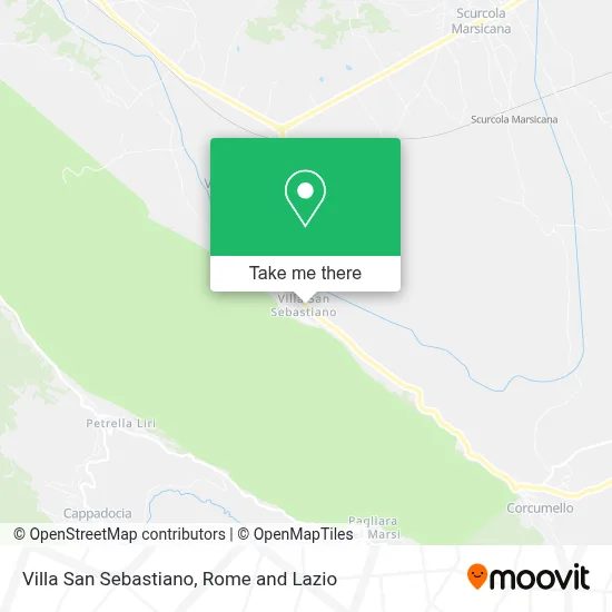 Villa San Sebastiano map