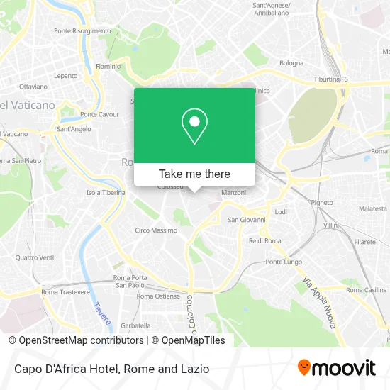 Capo D'Africa Hotel map