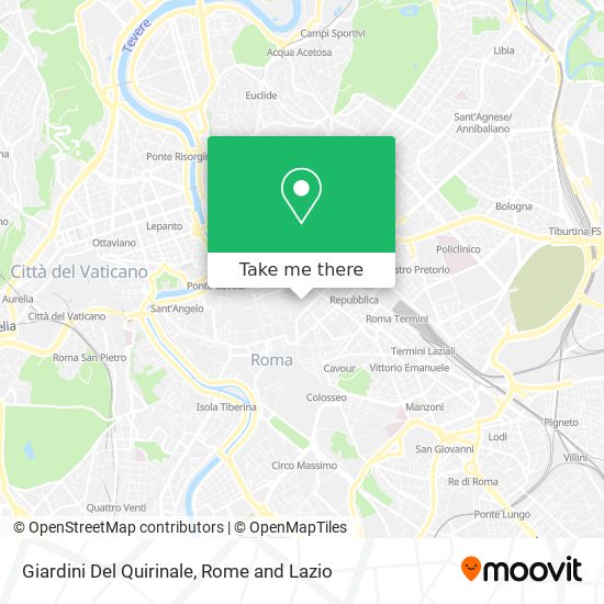 Giardini Del Quirinale map