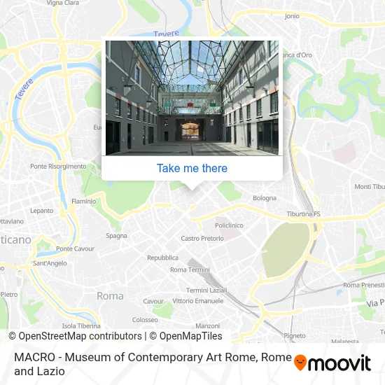 MACRO - Museum of Contemporary Art Rome map
