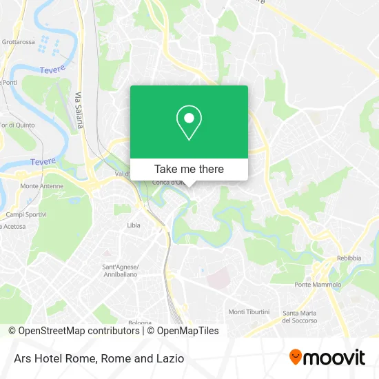 Ars Hotel Rome map