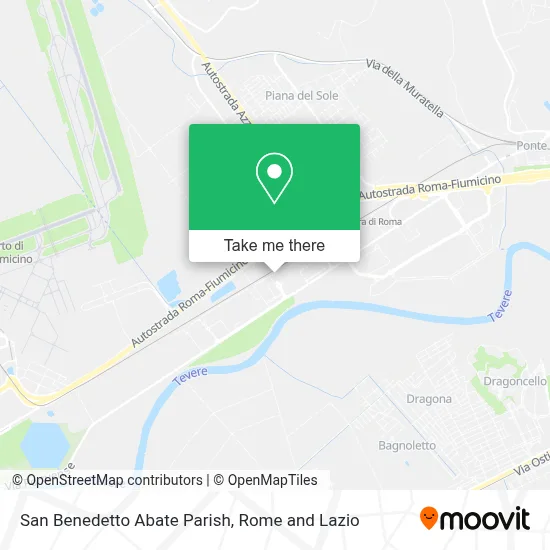 San Benedetto Abate Parish map