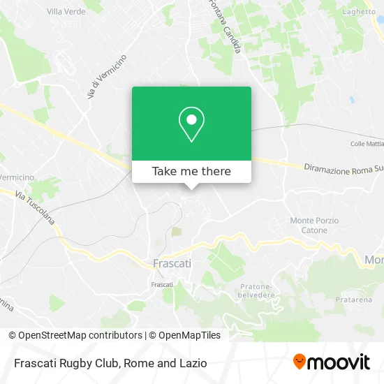 Frascati Rugby Club map