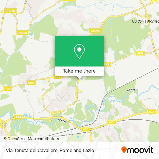 Via Tenuta del Cavaliere map