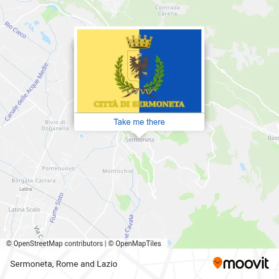 Sermoneta map