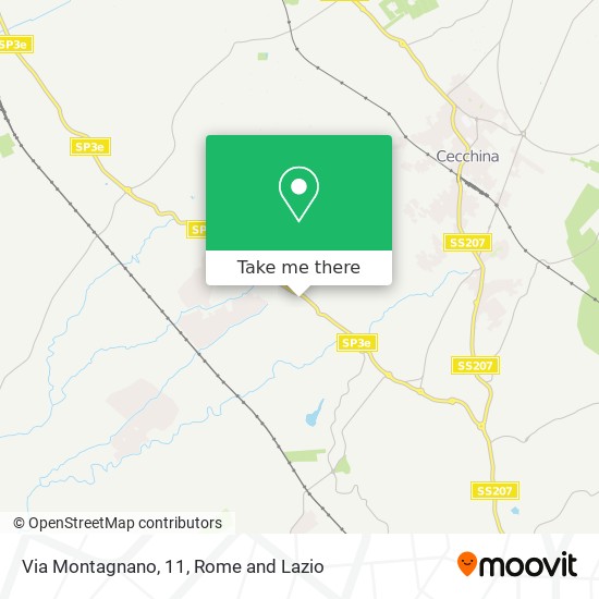Via Montagnano, 11 map